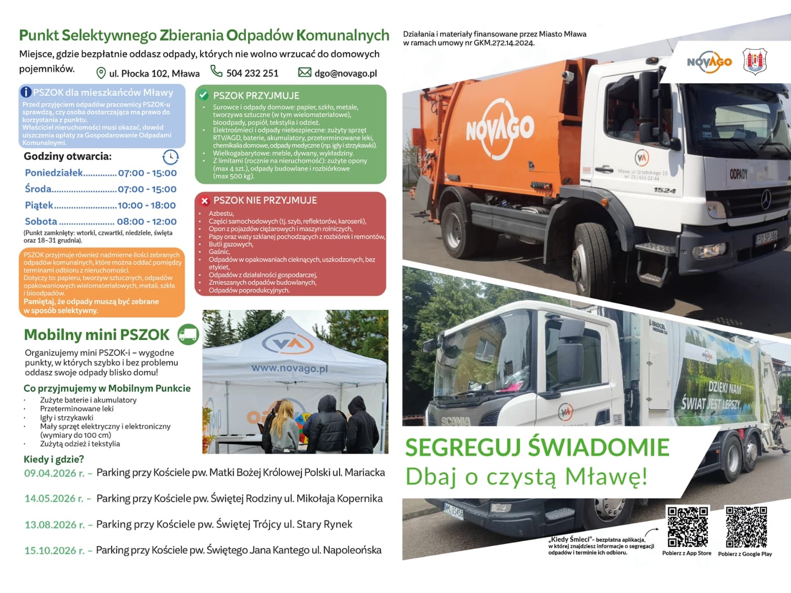 Ulotka informacyjna dla mieszkańców Mławy — do pobrania