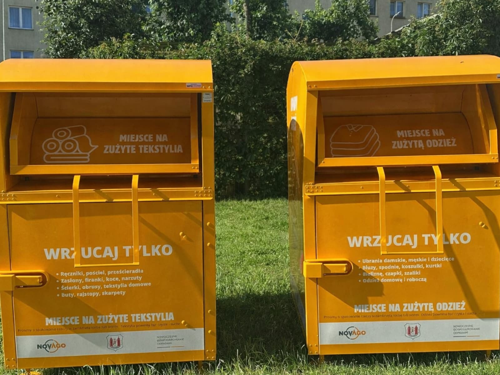 Wędrujące pojemniki na odzież i tekstylia w Mławie
